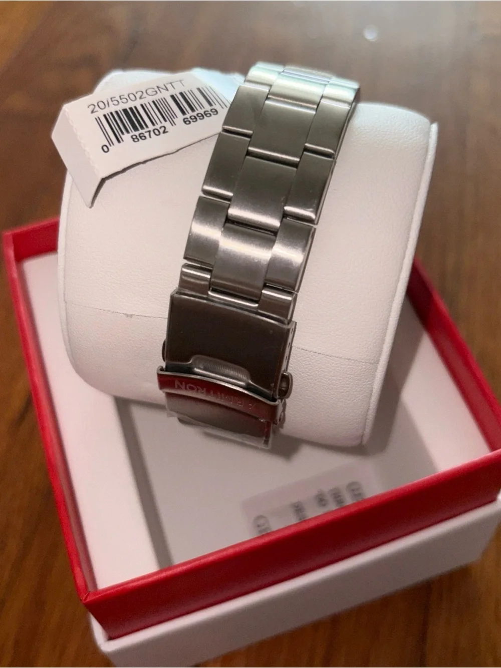 Men’s watch with green dial